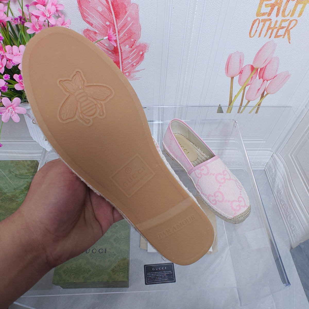 2025 New Colors Early Spring Gucci Gucci's classic logo canvas espadrilles