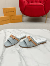 LOVE LOVE Chunky Heel Sandals Louis Vuitton Premium Version