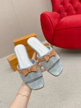 LOVE LOVE Chunky Heel Sandals Louis Vuitton Premium Version