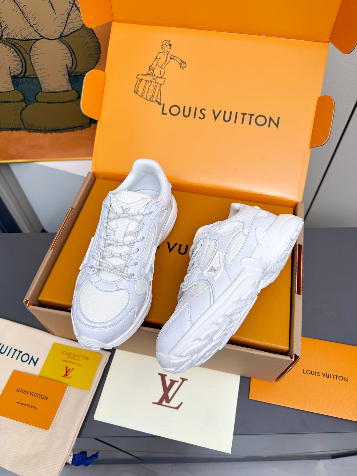 New LV couple sneakers in the latest colors