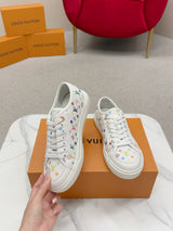 Louis Vuitton (LV) Lagoon series platform denim sneakers
