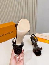 LV Bow-Tie Stiletto Sandals