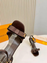 LV Bow-Tie Stiletto Sandals