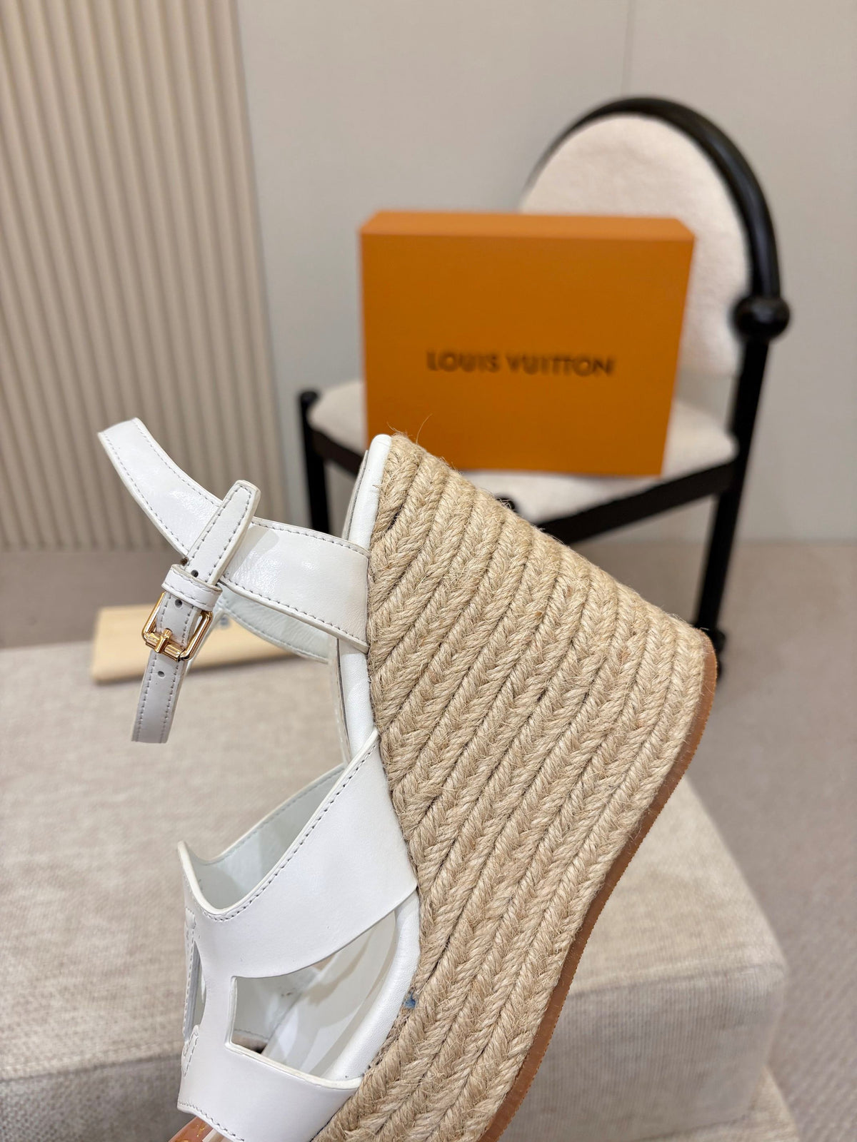 Louis Vuitton Openwork Wedge Sandals