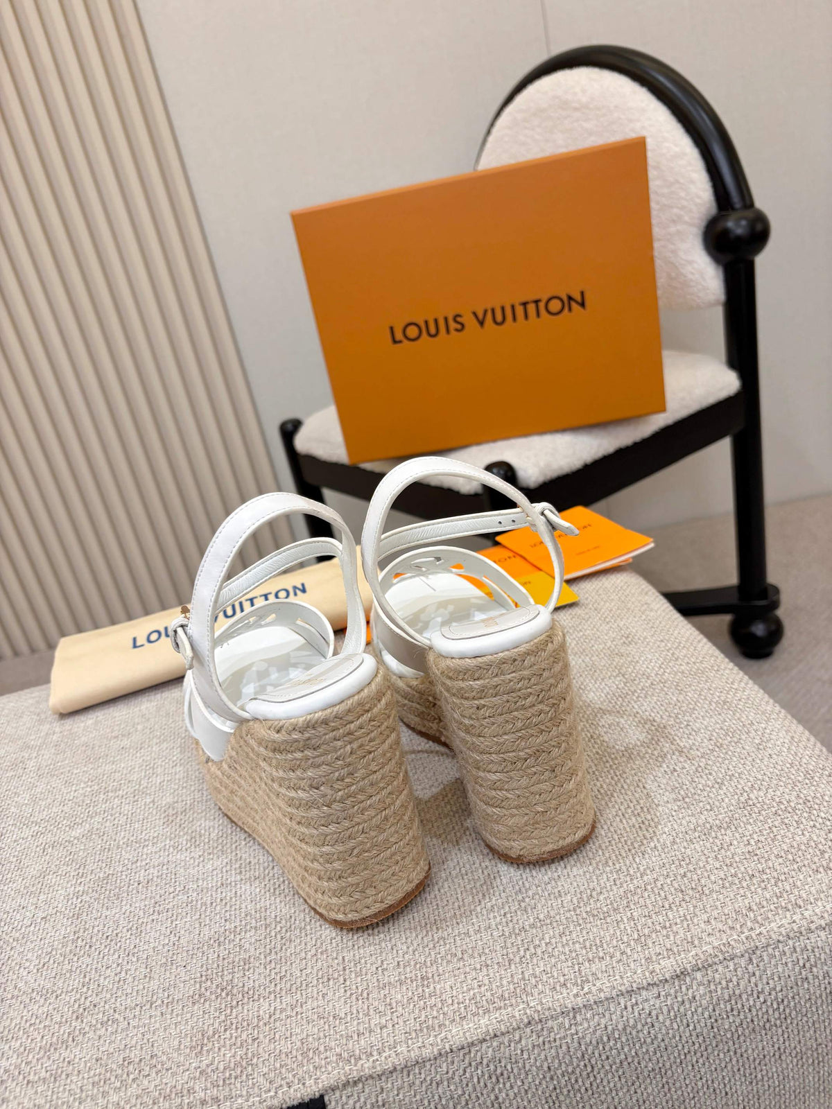 Louis Vuitton Openwork Wedge Sandals