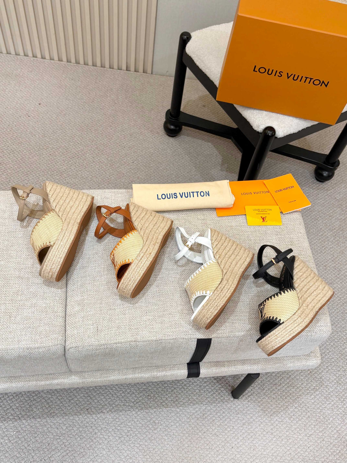 L'Oréal Louis Vuitton Espadrille Wedge Sandals