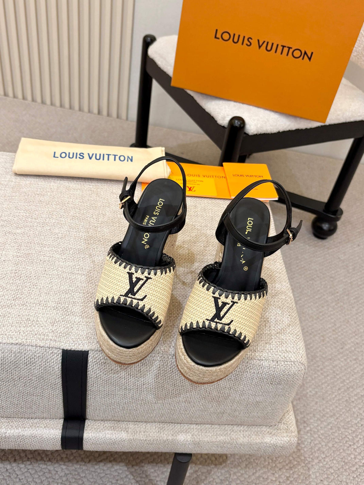 L'Oréal Louis Vuitton Espadrille Wedge Sandals