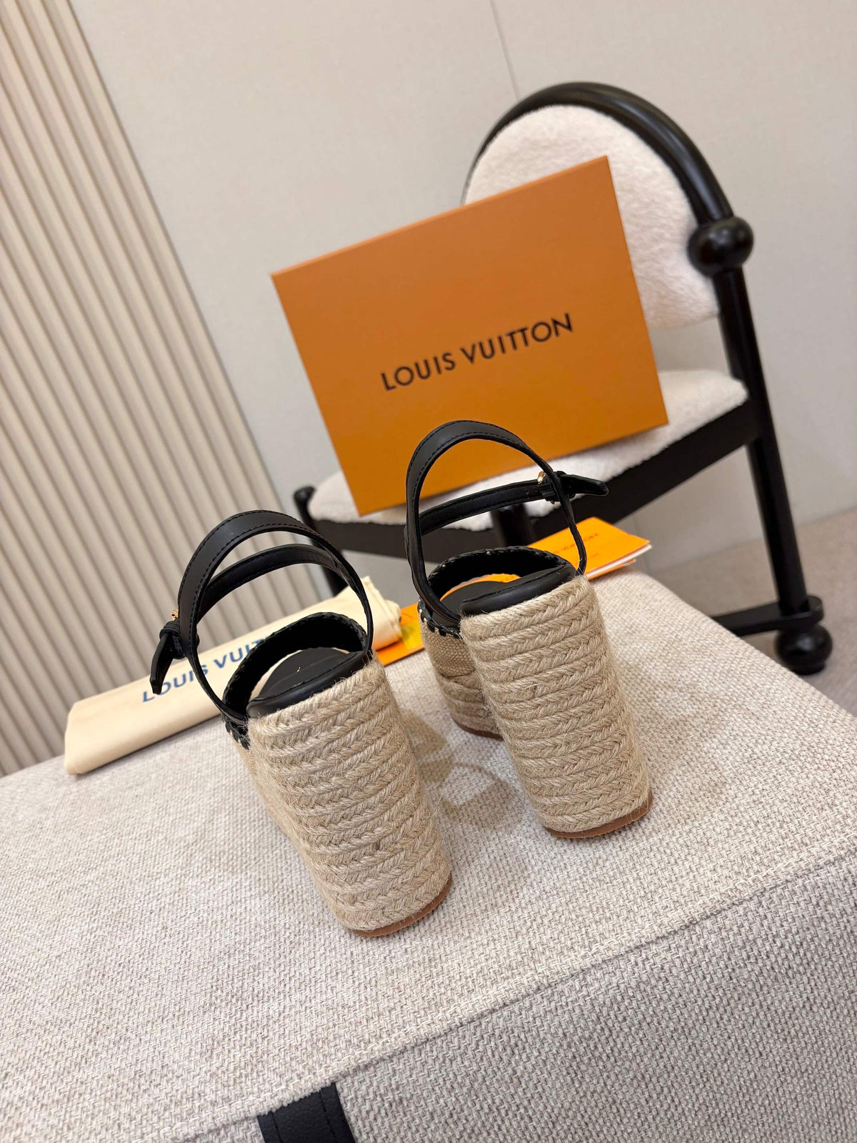L'Oréal Louis Vuitton Espadrille Wedge Sandals