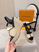 L'Oréal Louis Vuitton Espadrille Wedge Sandals