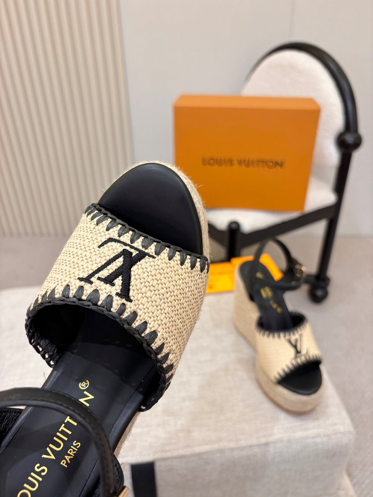 L'Oréal Louis Vuitton Espadrille Wedge Sandals