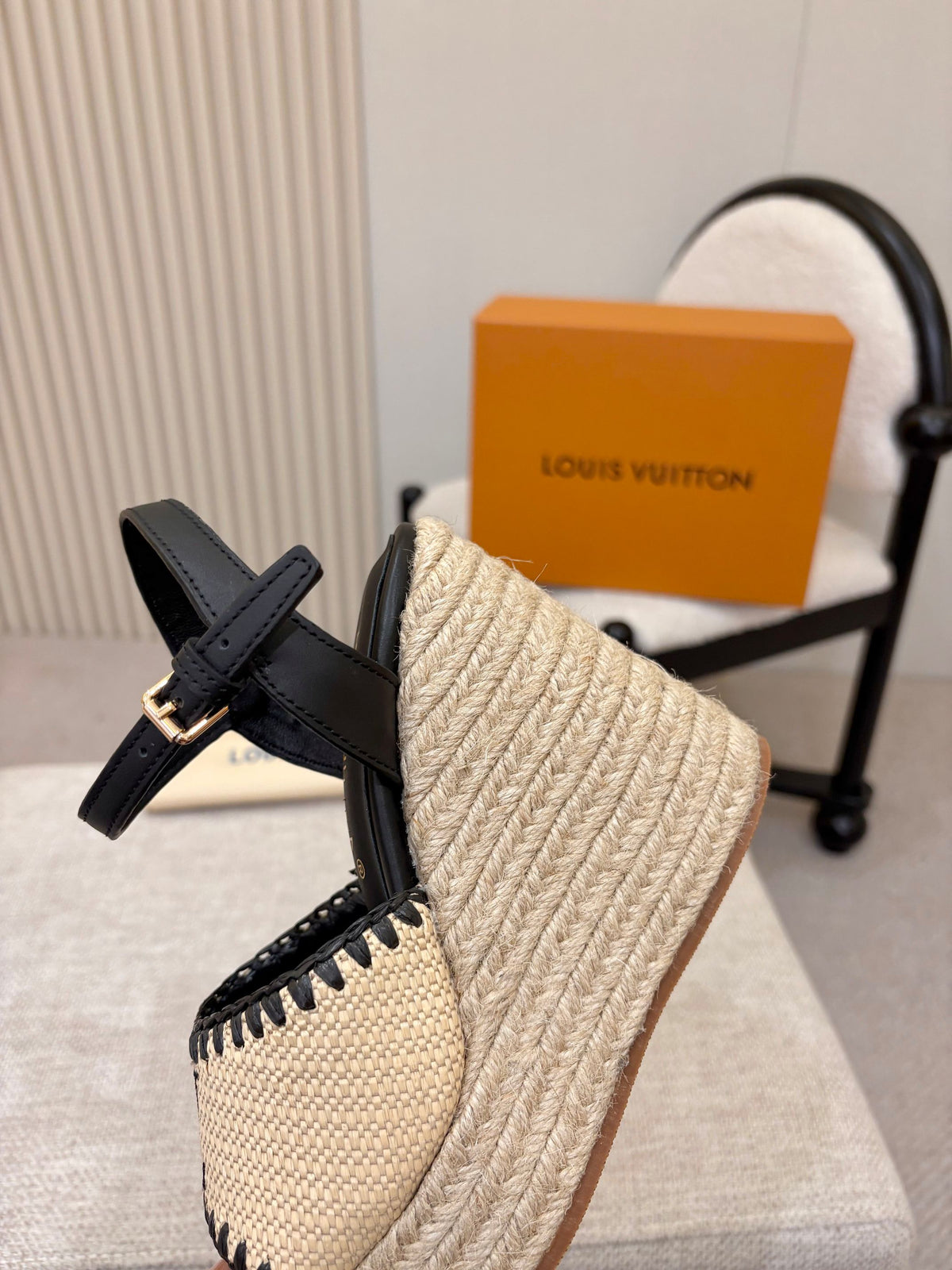 L'Oréal Louis Vuitton Espadrille Wedge Sandals