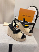 L'Oréal Louis Vuitton Espadrille Wedge Sandals