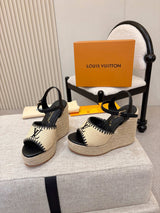 L'Oréal Louis Vuitton Espadrille Wedge Sandals