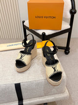 L'Oréal Louis Vuitton Espadrille Wedge Sandals