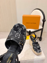 L'Oréal Louis Vuitton Retro Rope Wedge Sandals