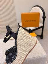 L'Oréal Louis Vuitton Retro Rope Wedge Sandals