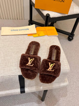 p325 LV羊毛女士毛毛拖