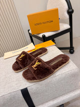 p325 LV羊毛女士毛毛拖