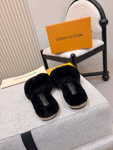 p325 LV Wool Women's Furry Slippers