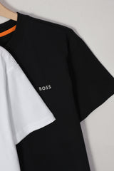 BOSS短袖T恤 ：黑色 白色：M-XXL：220g全棉