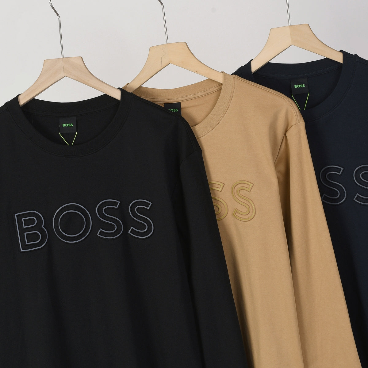 511#BOSS圆领长袖T恤