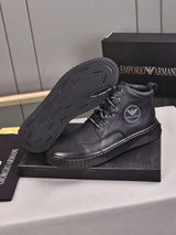 Armani has leather and fur men's shoes with code 27B7 Size38444 custom-made