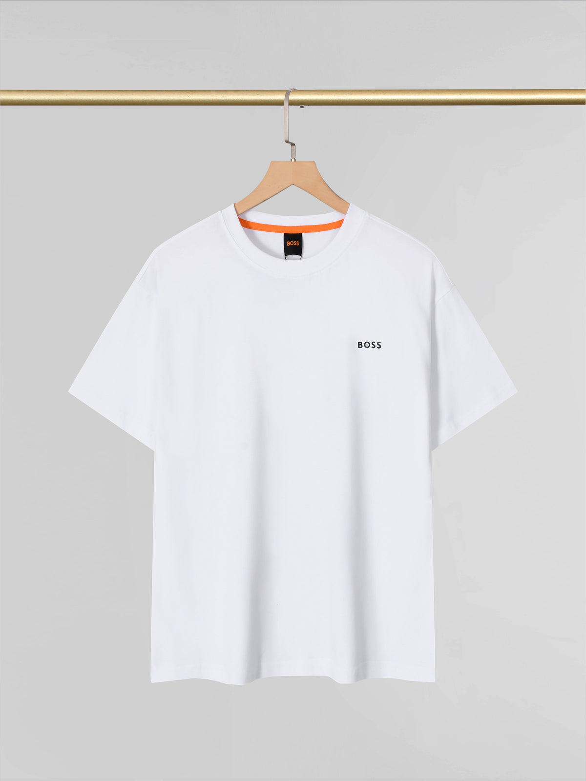 BOSS短袖T恤 ：黑色 白色：M-XXL：220g全棉