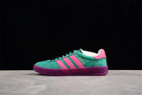 【380】[737967 FAAW3 3746]-[ADIDAS ORIGINALS GAZELLE ESQUISITE GU*CCI GREEN/PINK/PURPLE]