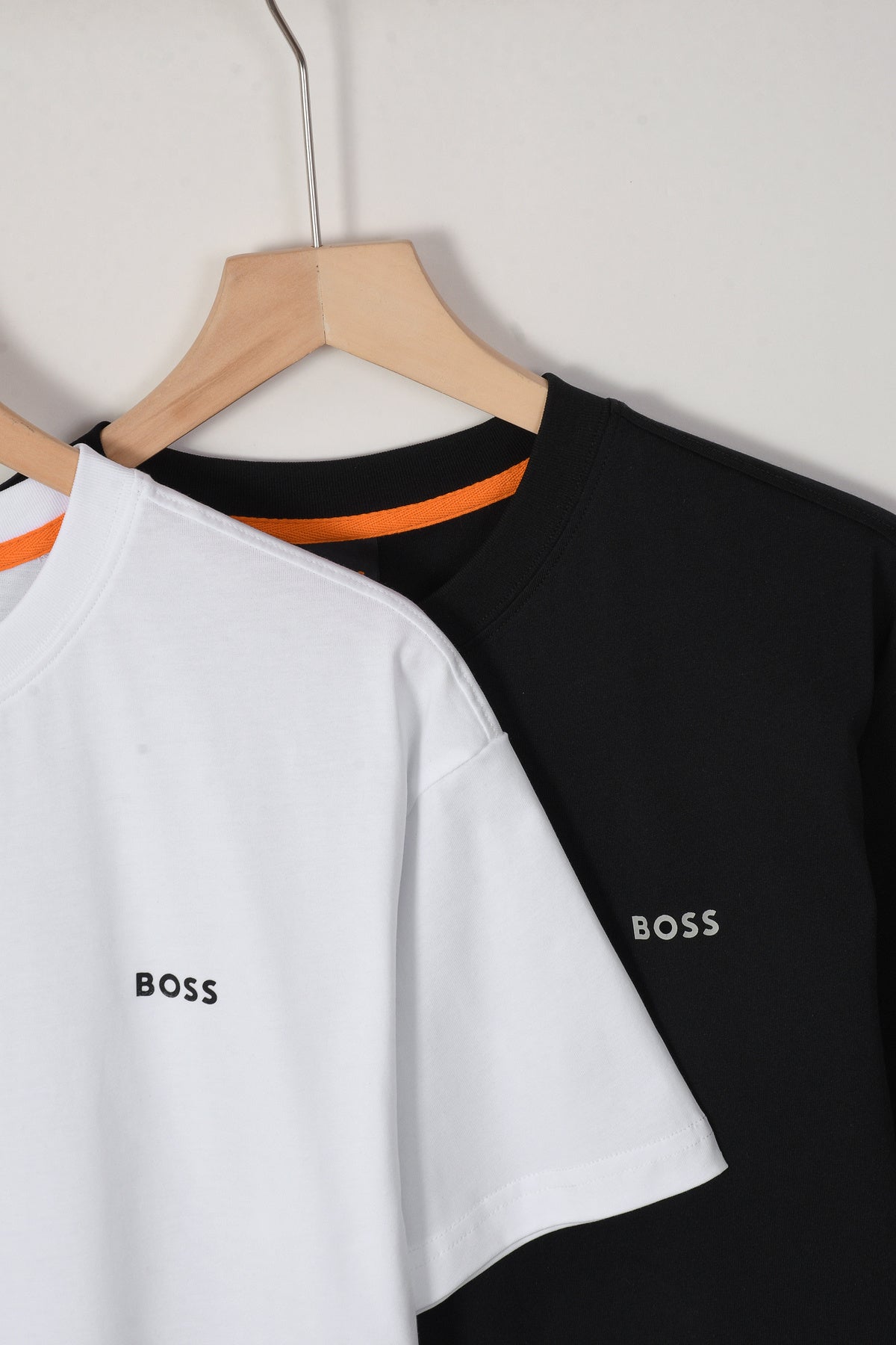BOSS短袖T恤 ：黑色 白色：M-XXL：220g全棉