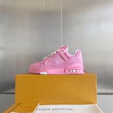 Top-tier version: Women's Louis Vuitton Trainer series casual sneakers/skate shoes