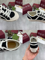 Factory direct price for women's Gucci platform canvas shoes