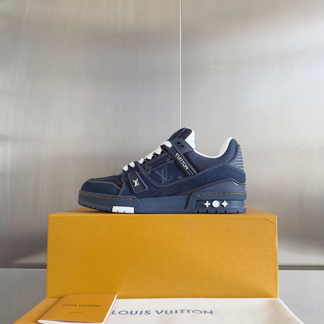 Louis Vuitton Trainer series casual sneakers/skate shoes for couples