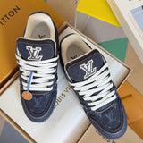 Louis Vuitton Trainer series casual sneakers/skate shoes for couples