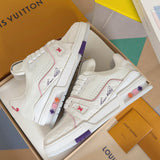 Top-tier version: Louis Vuitton LV Trainer limited edition cruise ship style casual sneakers/skate shoes