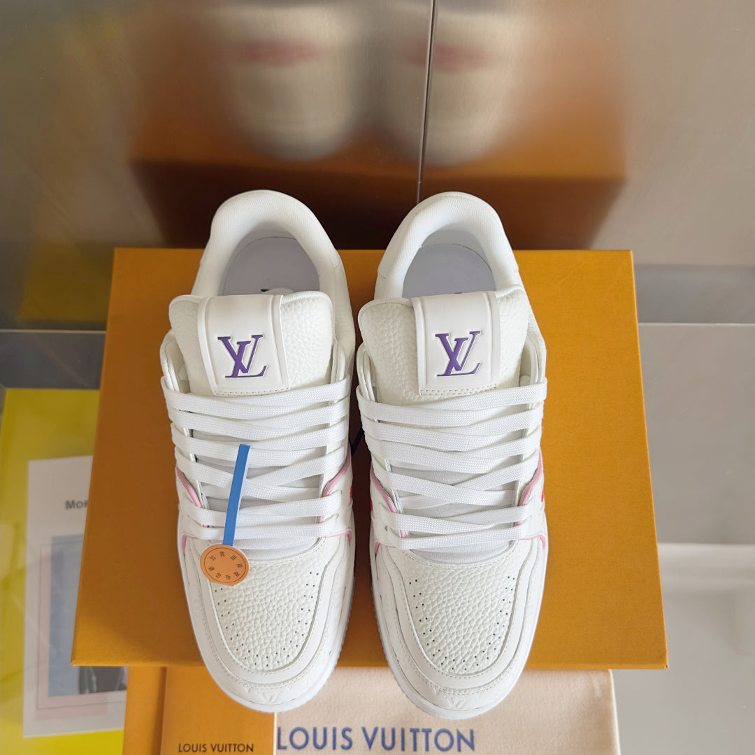 Top-tier version: Louis Vuitton LV Trainer limited edition cruise ship style casual sneakers/skate shoes