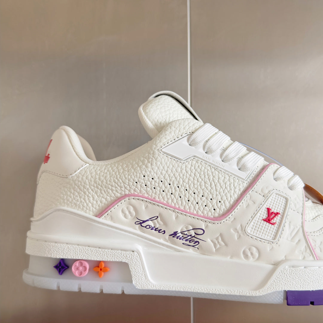 Top-tier version: Louis Vuitton LV Trainer limited edition cruise ship style casual sneakers/skate shoes