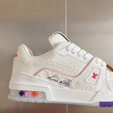 Top-tier version: Louis Vuitton LV Trainer limited edition cruise ship style casual sneakers/skate shoes