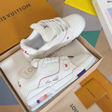 Top-tier version: Louis Vuitton LV Trainer limited edition cruise ship style casual sneakers/skate shoes