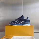 Top-tier version: Louis Vuitton LV Trainer couple's casual sneakers/skate shoes