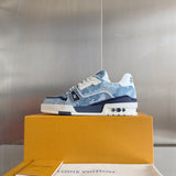 Top-tier version: Louis Vuitton LV Trainer couple's casual sneakers