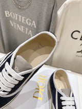High-quality Dior F037 2026 SS new lace-up fashion embroidered casual shoes