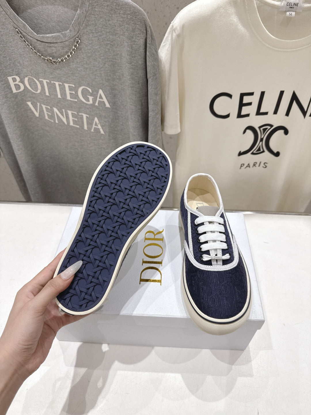 High-quality Dior F037 2026 SS new lace-up fashion embroidered casual shoes