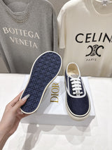 High-quality Dior F037 2026 SS new lace-up fashion embroidered casual shoes