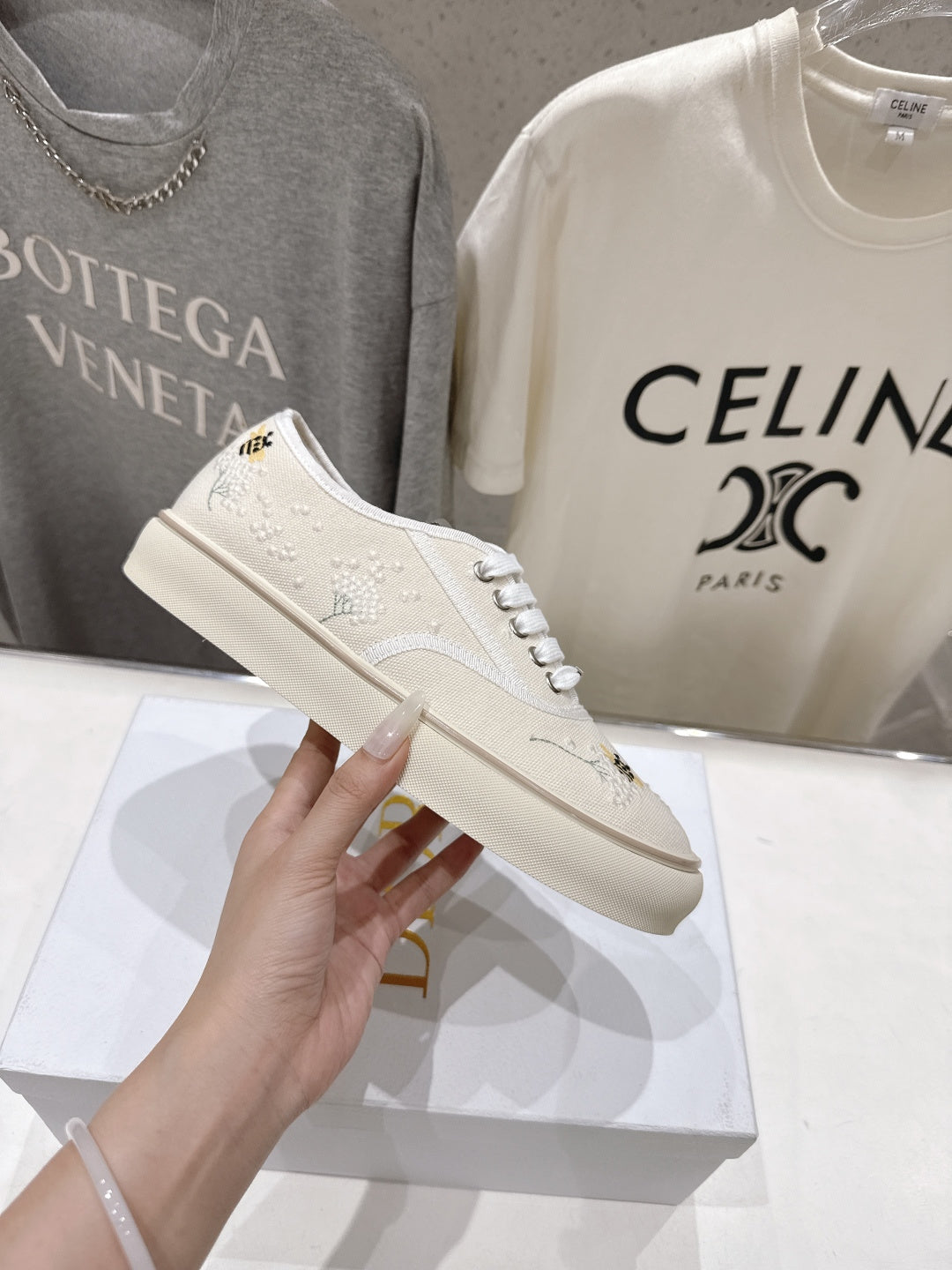 High-quality Dior F037 2026 SS new lace-up fashion embroidered casual shoes