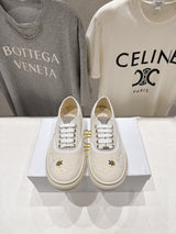 High-quality Dior F037 2026 SS new lace-up fashion embroidered casual shoes