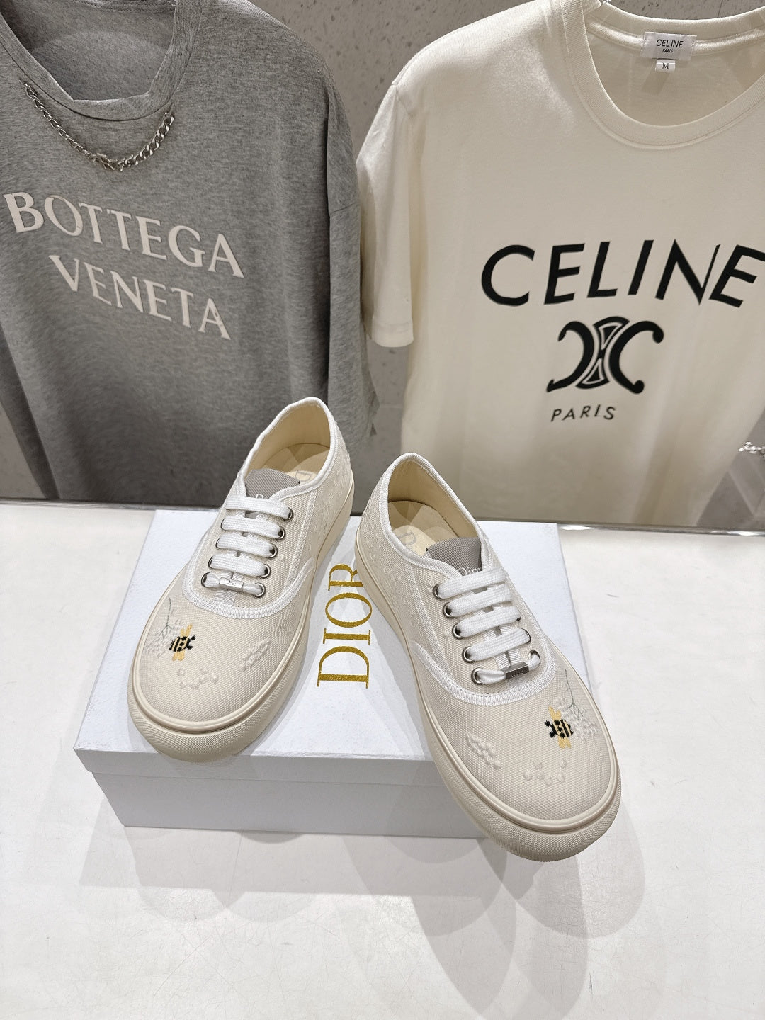 High-quality Dior F037 2026 SS new lace-up fashion embroidered casual shoes