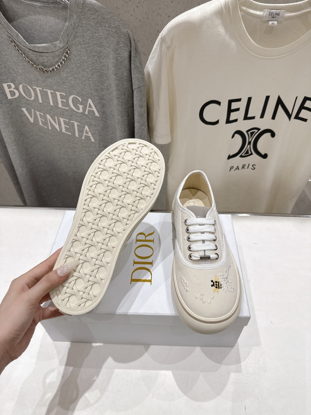 High-quality Dior F037 2026 SS new lace-up fashion embroidered casual shoes