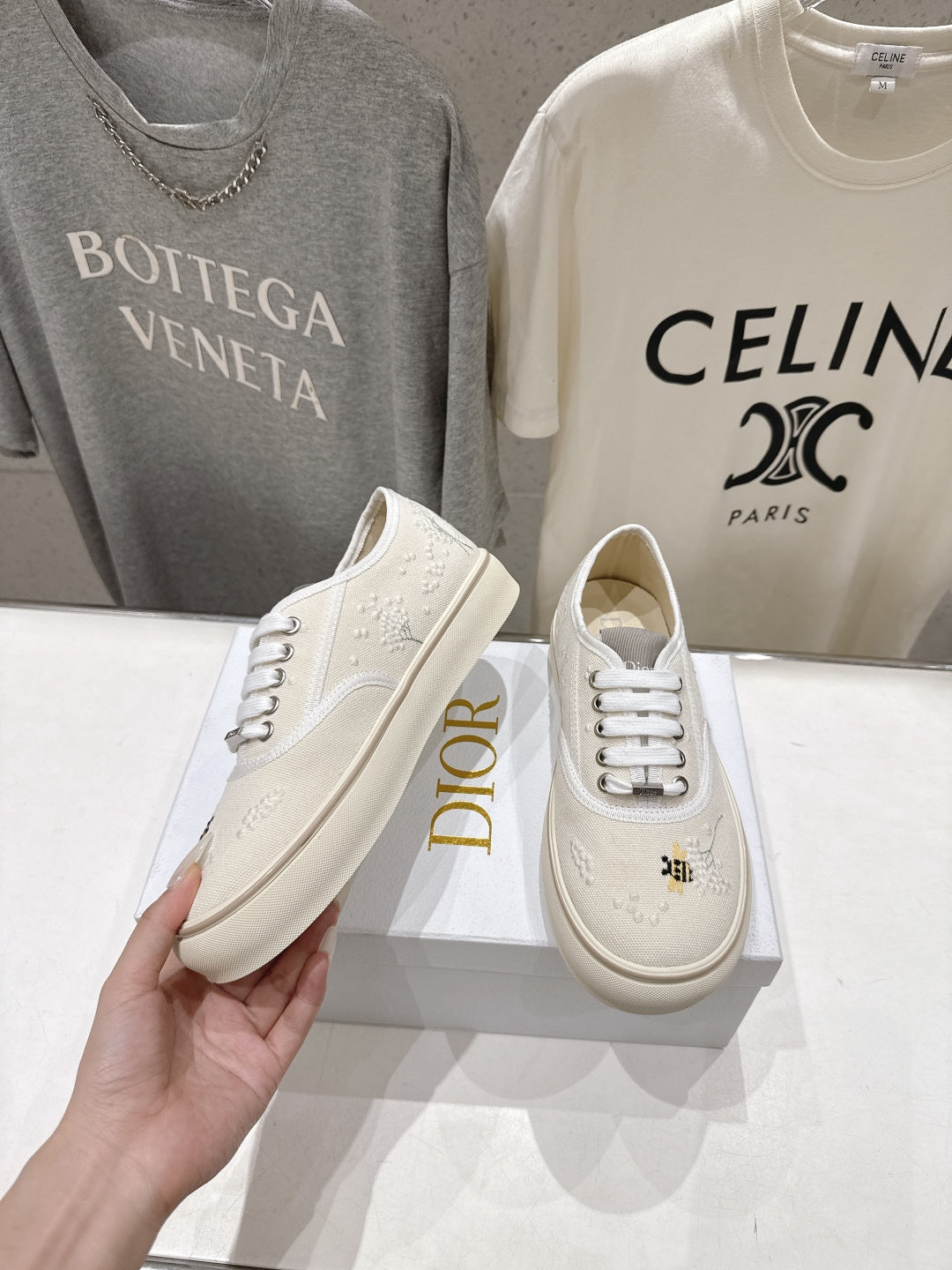 High-quality Dior F037 2026 SS new lace-up fashion embroidered casual shoes
