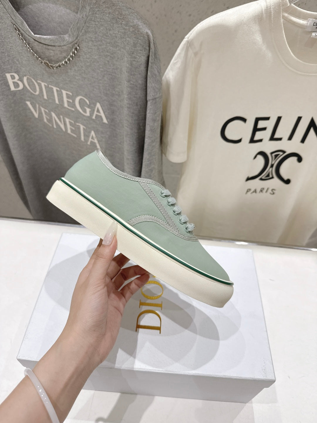 High-quality Dior F037 2026 SS new lace-up fashion embroidered casual shoes