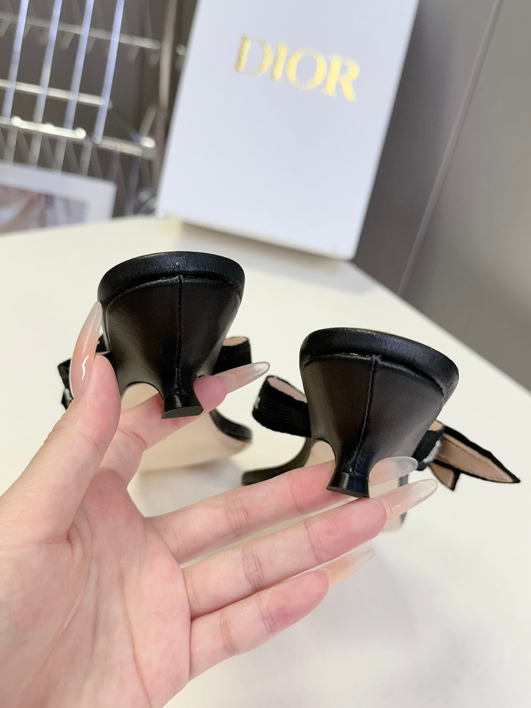 Dior's latest J'Adior thong kitten heel sandals